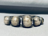 Early Century Vintage Ball Sterling Silver Bracelet Cuff Old-Nativo Arts