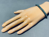 Marvelous Vintage Native American Zuni Blue Gem Turquoise Sterling Silver Bracelet-Nativo Arts