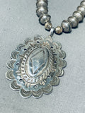 Gorgeous Vintage Native American Navajo Sterling Silver Concho Necklace-Nativo Arts
