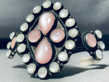 One Of The Best Ever Vintage Native American Navajo Pearl Sterling Silver Bracelet-Nativo Arts