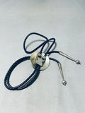 Gorgeous Vintage Native American Navajo Sterling Silver Bolo Tie-Nativo Arts