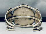 Museum Vintage Native American Navajo Turquoise Sterling Silver Tear Bracelet-Nativo Arts