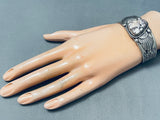 Jennifer Begay Magnificent Vintage Native American Navajo Turquoise Sterling Silver Bracelet-Nativo Arts