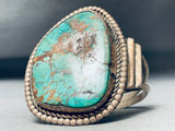One Of The Best Vintage Native American Navajo Sroyston Turquoise Sterling Silver Bracelet-Nativo Arts