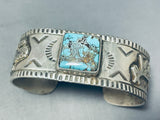 Snake &animal Vintage Native American Navajo Spiderweb Turquoise Sterling Silver Bracelet-Nativo Arts
