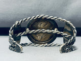 Cowboy Hat And Horseshoe!! Vintage Native American Navajo Sterling Silver Bracelet-Nativo Arts