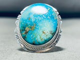 Incredible Vintage Native American Navajo Royston Turquoise Sterling Silver Ring-Nativo Arts