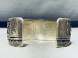 Rosco Scott Vintage Native American Navajo Sterling Silver Bracelet-Nativo Arts