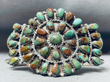 Incredible Vintage Native American Navajo Royston Turquoise Sterling Silver Bracelet-Nativo Arts