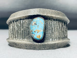137 Grams Vintage Native American Navajo #8 Turquoise Sterling Silver Bracelet-Nativo Arts