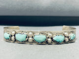 Amazing Vintage Native American Zuni Royston Turquoise Sterling Silver Bracelet Signed-Nativo Arts