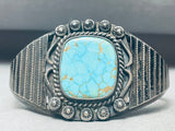 Rare Sectioned Flank Vintage Native American Navajo Turquoise Sterling Silver Bracelet-Nativo Arts