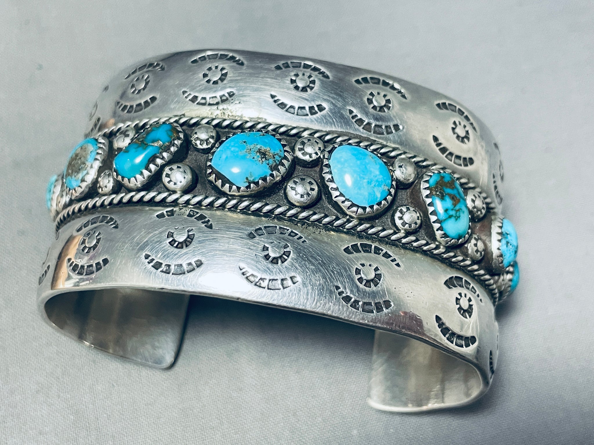 Edsitty Family Native American Navajo Turquoise Sterling Silver