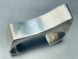 Chester Nez Vintage Native American Navajo Sterling Silver 3d Bracelet Cuff-Nativo Arts