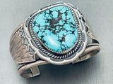 Kee Family Rare Vintage Native American Navajo Turquoise Sterling Silver Bracelet Old-Nativo Arts