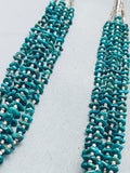 Dropdead Gorgeous Vintage Navajo Royston Turquoise Heishi Necklace-Nativo Arts