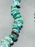 Native American Wow Vintage Santo Domingo Kingman, Royston Turquoise Sterling Silver Necklace-Nativo Arts