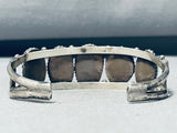 Impressive Vintage Native American Navajo 5 Damale Turquoise Sterling Silver Bracelet-Nativo Arts