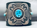 Rare Vintage Native American Navajo Thomas Singer Turquoise Sterling Silver Ketoh Bracelet-Nativo Arts