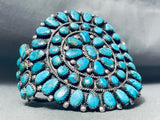Museum Quality Vintage Native American Navajo Mid Century Turquoise Sterling Silver Bracelet