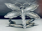 Vince John Platero Vintage Native American Navajo Sterling Silver Butterfly Bracelet!-Nativo Arts
