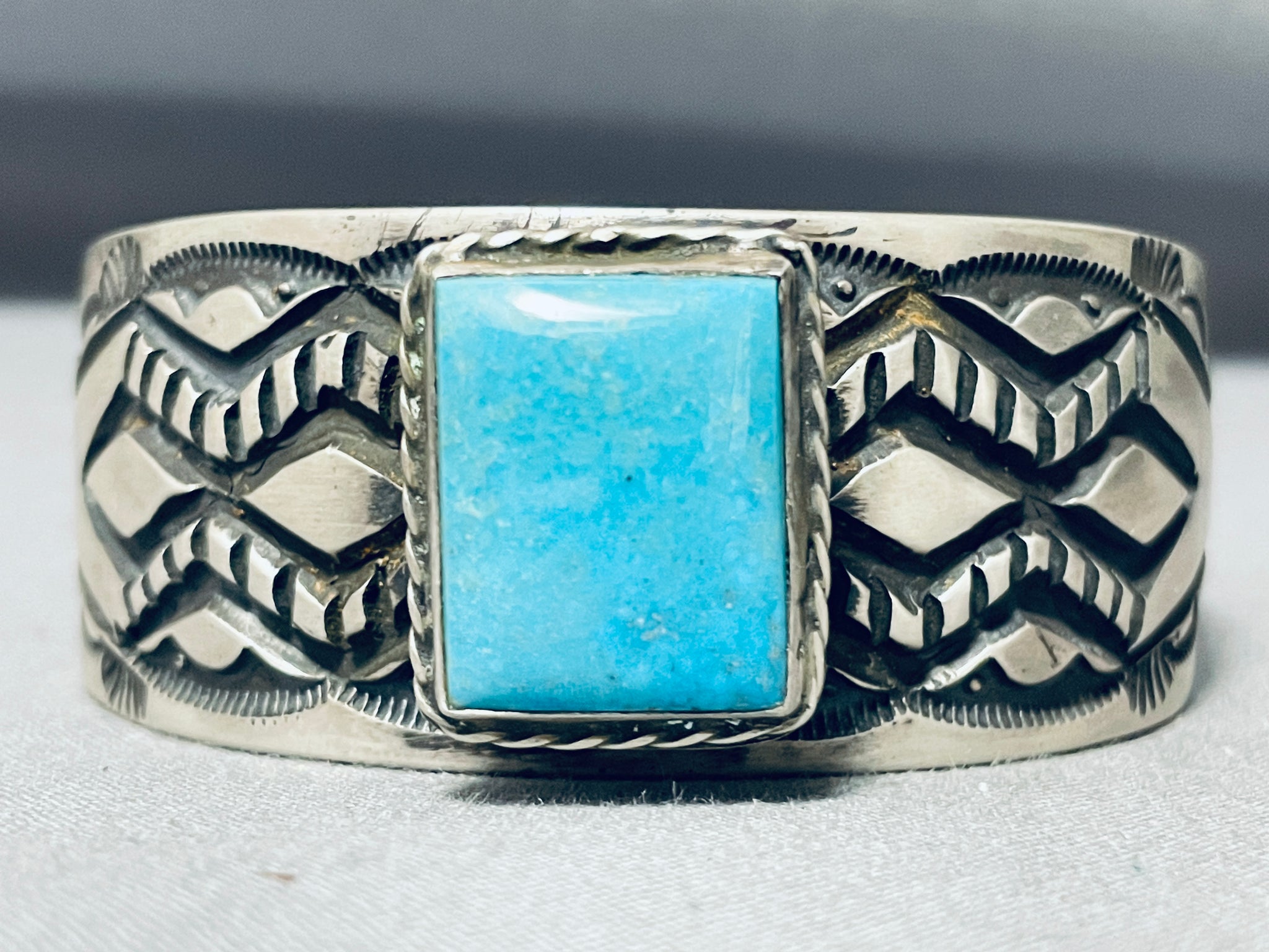 Heavy 92 G, Important Vintage Native American Navajo Turquoise