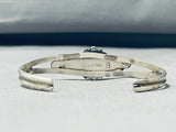 Beautiful Vintage Native American Navajo Paua Shell Sterling Silver Bracelet-Nativo Arts