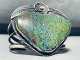 One Of The Best Vintage Native American Navajo Spiderweb Turquoise Sterling Silver Bracelet-Nativo Arts