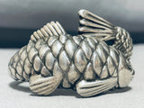 The Most Unique Vintage Fish Sterling Silver Bracelet Cuff-Nativo Arts