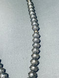 One Of The Best Vintage Native American Navajo Morenci Turquoise Sterling Silver Necklace-Nativo Arts