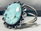 Beautiful Vintage Native American Navajo Blue Diamond Turquoise Sterling Silver Bracelet-Nativo Arts