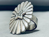 Native American Star Shining Bright Vintage Navaj Sterling Silver Ring-Nativo Arts