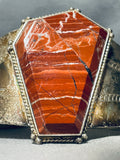 Layers Of Ancient Sand!! Vintage Native American Navajo Sterling Silver Bracelet-Nativo Arts