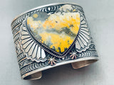 Heart Of Jasper Vintage Navajoi Sterling Silver Bracelet-Nativo Arts