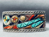 Best Victor Moses Begay Vintage Native American Navajo Turquoise Inlay Sterling Silver Bracelet-Nativo Arts