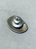 Traditional Vintage Native American Navajo Sterling Silver Kokopelli Tie Tack-Nativo Arts