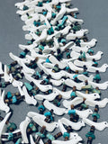 Superior Vintage Native American Navajo Bird Royston Turquoise Sterling Silver Necklace-Nativo Arts