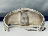Jonny Peters Vintage Native American Navajo Charoite Sterling Silver Bracelet-Nativo Arts