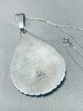 Special Vintage Native American Navajo Sleeping Beauty Sterling Silver, 12kgf Kokopelli Necklace-Nativo Arts