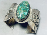 The Best Vintage Native American Navajo Floyd Becenti Turquoise Sterling Silver Bracelet-Nativo Arts