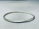 Wonderful Vintage Native American Navajo Sterling Silver Bangle Bracelet-Nativo Arts