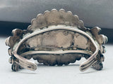 Museum Vintage Native American Navajo Green Turquoise Sterling Silver Bracelet-Nativo Arts