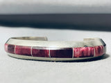 Cecil Henry Vintage Native American Navajo Purple Shell Sterling Silver Bracelet-Nativo Arts