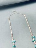 Authentic Vintage Navajo Turquoise Nugget Heishi Necklace Old-Nativo Arts