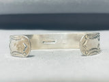 Wrap Around Snake Vintage Native American Navajo Sterling Silver Bracelet Cuff-Nativo Arts