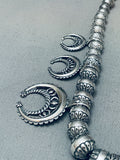 Womens Fab Vintage Sterling Silver Squash Blossom Necklace-Nativo Arts