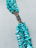 One Of The Most Unique Vintage Native American Navajo Turquoise Heishi Sterling Silver Necklace-Nativo Arts