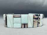 The Best 6 Inch Wrist Vintage Native American Navajo Opal Sterling Silver Bracelet-Nativo Arts