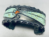 One Of Coolest Vintage Native American Navajo 6.5 Inch Wrist Turquoise Sterling Silver Bracelet-Nativo Arts