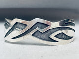 One Of The Most Unique Vintage Southwest Sterling Silver Bracelet-Nativo Arts
